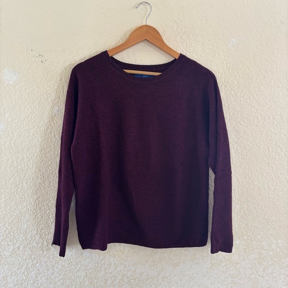 Apt. 9 Women's Crew Neck Sweater - Burgundy - Picture 2 of 8